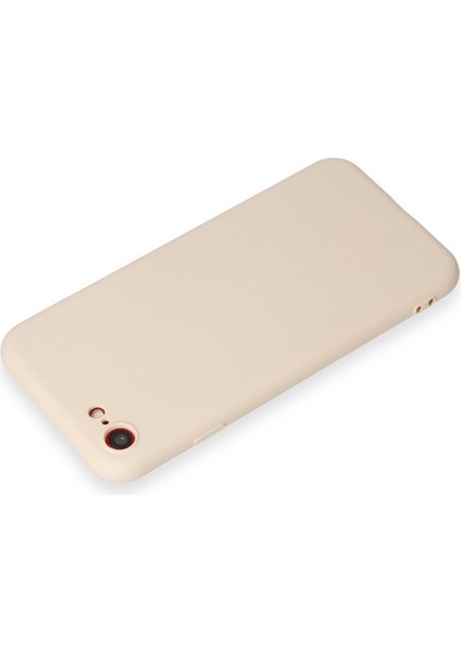 Iphone Se 2020 Kılıf First Silikon - Krem 300099