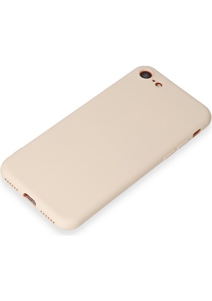 Iphone Se 2020 Kılıf First Silikon - Krem 300099