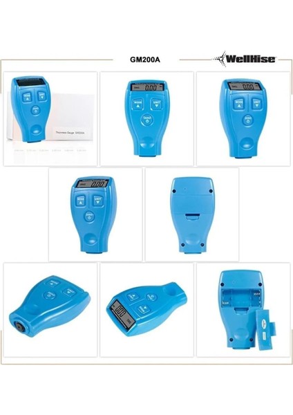 Otomobil Kaporta Boya Kalınlık Ölçer Oto Boya Test Ölçüm Cihazı GM200 indirimleri