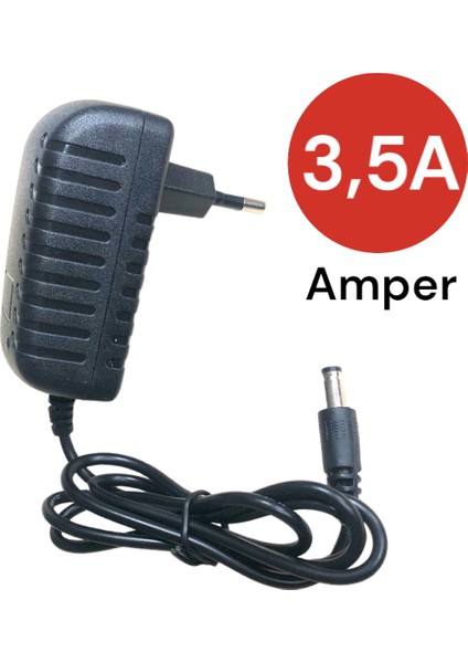 Fişli Şerit LED Güvenlik Kamerası Adaptörü Trafosu Güç Kaynağı 12 Volt 3.5 Amper Dönüştürücü modelleri