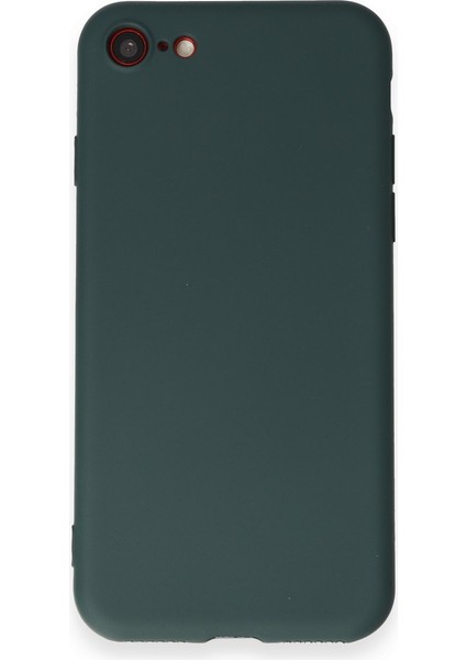 Iphone Se 2020 Kılıf First Silikon - Koyu Yeşil 300099