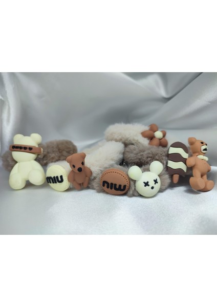 So Much Çocuk Peluş Tedy 5'li Lastik Toka Seti-2 fiyatları