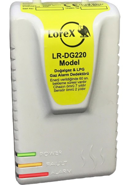 LR-DG220 Doğalgaz ve Lpg Gaz Dedektörü