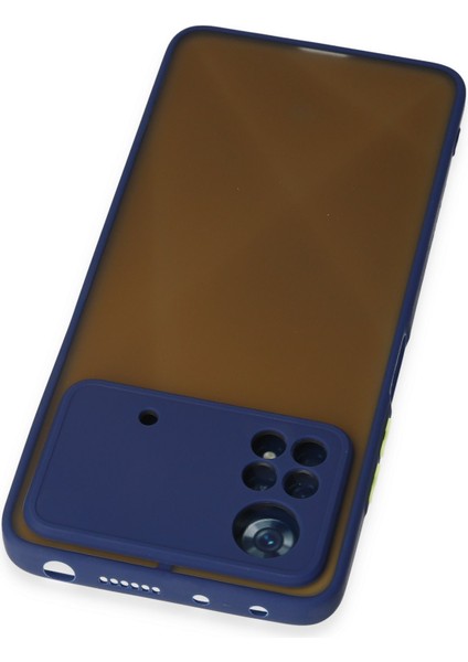 Xiaomi Poco X4 Pro 5g Kılıf Montreal Silikon Kapak - Lacivert 300099