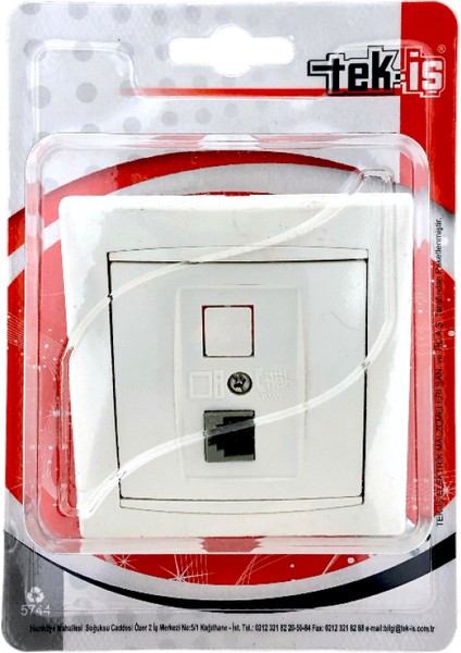 Sıva Altı Nümeris RJ11 Telefon Prizi
