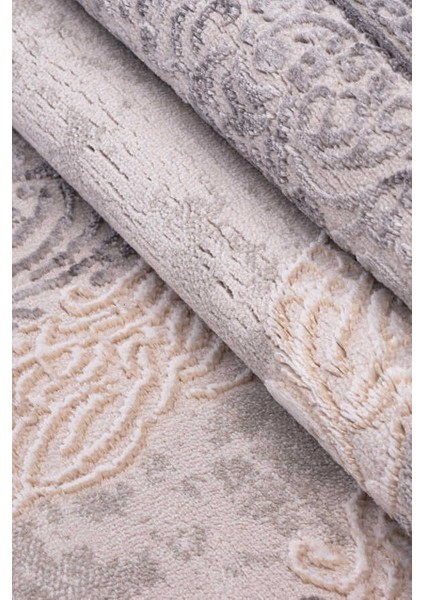 Lynosse Gri Halı Yumuşak Oturma Odası Salon Çocuk Odası Mutfak Halısı P1200 200 x 290