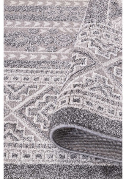 Elmina Açık Gri Halı Yumuşak Oturma Odası Salon Çocuk Odası Mutfak Halısı QP038 240 x 330 modelleri