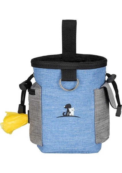 Kase Stili ile Mavi Mükemmel Elıte Spanker Pet Köpek Maması Torbası Besleme Çantası Açık Taşınabilir Aperatif Çanta Evcil Hayvanlar Bel Cep Taşınabilir Içme Kase ile (Yurt Dışından) fırsatları