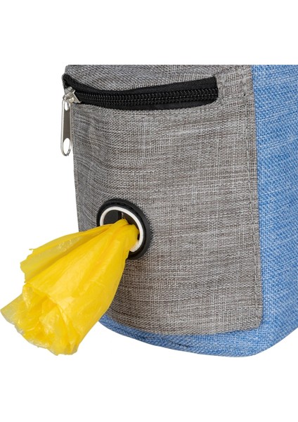 Kase Stili ile Mavi Mükemmel Elıte Spanker Pet Köpek Maması Torbası Besleme Çantası Açık Taşınabilir Aperatif Çanta Evcil Hayvanlar Bel Cep Taşınabilir Içme Kase ile (Yurt Dışından) indirimleri