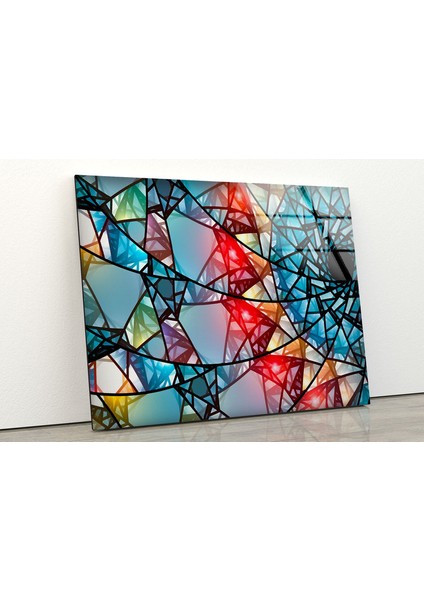 Renkli Mozaik Temperli Cam Duvar Tablosu fiyatları
