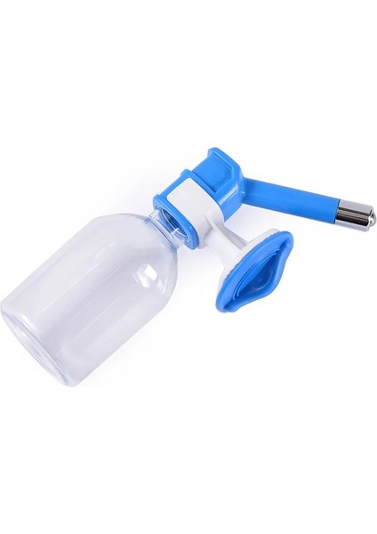 Pembe Stil 21CMX10CM Pet Su Sebili Duvara Monte Su Şişesi Köpek Kedi Tavşan Şişe Su Besleme Takım Paslanmaz Çelik Su Kafası (Yurt Dışından) fırsatları