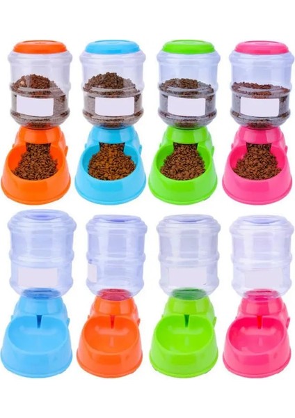 Sarı Stil 3.5l Plastik Pet Içenler Kedi Köpek Otomatik Besleyici Içme Hayvan Pet Gıda Konteyner Evcil Hayvanlar Için Su Kasesi Köpek Otomatik Içenler (Yurt Dışından)