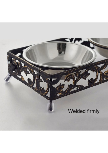 Büyük Balık Çerçeve Stili Köpek Kase Paslanmaz Çelik Seramik Köpek Kedi Çift Kase Kemik Balığı Demir Standı Gıda Su Yemekleri Besleyici Anti-Yuvarlanan Pet Malzemeleri (Yurt Dışından) indirimleri