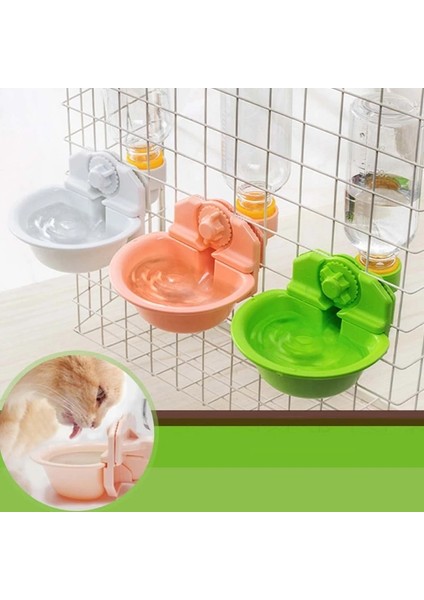 Beyaz Stil Pet Kafes Asılı Tip Otomatik Içme Kabı Içme Besleme Suyu Doldurma Şişesi ile Kedi Besleyici Yavru Kedi Yavaş Yemek (Yurt Dışından) modelleri
