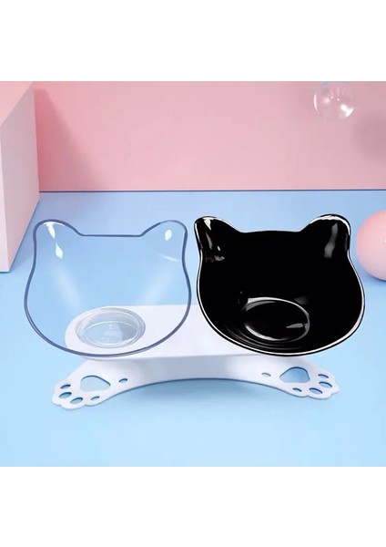 Altın Tarzı Kaymaz Pet Kedi Çift Su Kaseleri Yükseltilmiş Standlı Evcil Hayvan Maması ve Kediler Için Su Kaseleri Köpekler Besleyiciler Pet Içme Kabı Pet Kase (Yurt Dışından)
