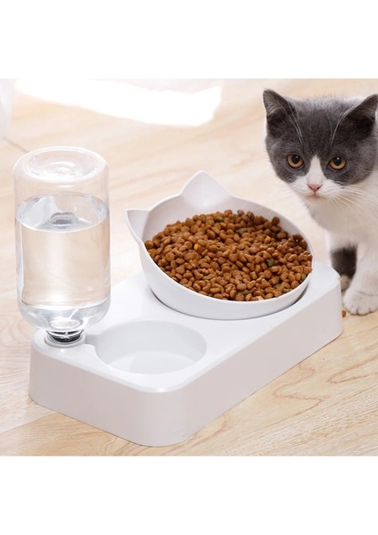 Bir Stil Otomatik Besleyici Köpek Kedi Maması Kase Su Sebili ile Çift Köpek Kedi Çanak Pet Gıda Malzemeleri Için Kaseler Pet Içme Kabı (Yurt Dışından) modelleri