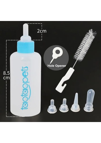 Mavi Stil Et Pet Besleme Araçları 60ML Şişe Temizleme Fırçası Yedek Memeler Köpek Kedi Yavrusu Yavru Tavşan Için Delik Açıcı (Yurt Dışından) modelleri