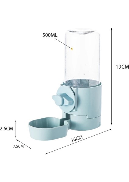 Mor-Gs Tarzı 2021 Yeni Pet Köpek Kaseleri Kedi Otomatik Besleyici Kase Süspansiyon Dingwater 500ML Şişe Pet Kafes Hayvanlar Malzemeleri Için Uygun (Yurt Dışından) fiyatları