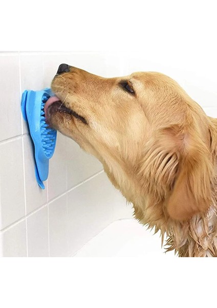Mavi Stil Yavaş Besleyici Köpek Banyo Arkadaşı Silikon Kedi Köpek Kase Mat Köpek Yalama Pedi Pet Banyo Vantuz Kaseler Pet Bakım Banyo Transfer Plakası (Yurt Dışından) fiyatları