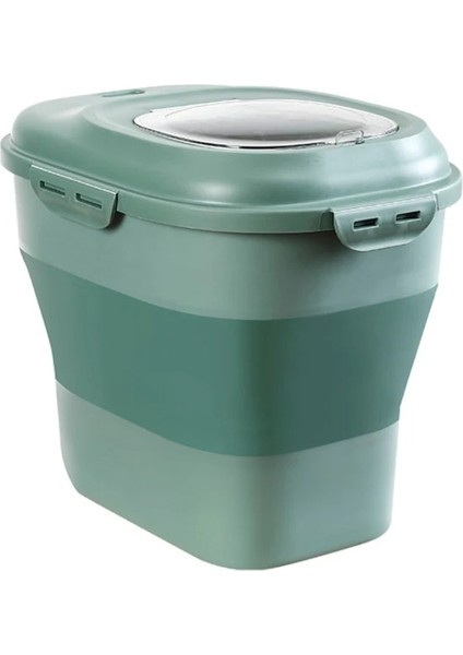 8FP600212-GN Stili D08D Pet Gıda Saklama Kabı Köpek Kedi Balık Için Saklama Kutusu Kuş Katlanabilir Pirinç Konteyner Hava Geçirmez Plastik Saklama Tutar (Yurt Dışından)