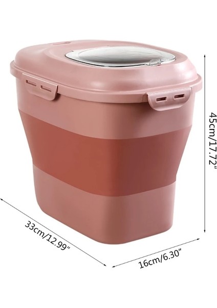 8FP600212-GN Stili D08D Pet Gıda Saklama Kabı Köpek Kedi Balık Için Saklama Kutusu Kuş Katlanabilir Pirinç Konteyner Hava Geçirmez Plastik Saklama Tutar (Yurt Dışından)
