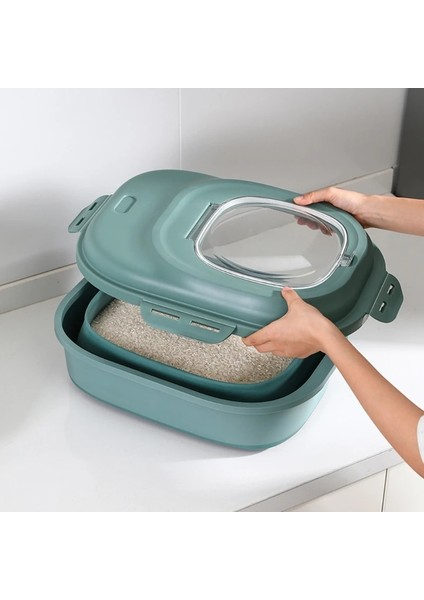 8FP600212-GN Stili D08D Pet Gıda Saklama Kabı Köpek Kedi Balık Için Saklama Kutusu Kuş Katlanabilir Pirinç Konteyner Hava Geçirmez Plastik Saklama Tutar (Yurt Dışından)
