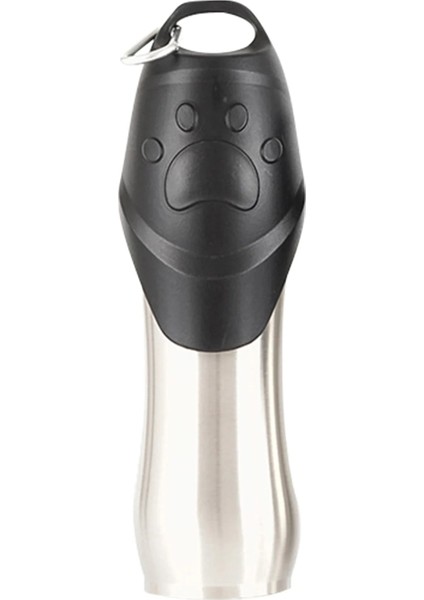 Gümüş Tarzı Köpek Pençesi 750 ml Pet Su Şişesi Seyahat Çok Fonksiyonlu Köpek Kedi Açık Yürüyüş Paslanmaz Çelik Büyük Kapasiteli Içme Taşınabilir Sızdırmaz (Yurt Dışından)
