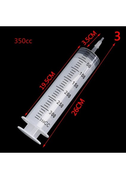 350CC Tarzı 1 Parça Yeni 1pc Yüksek Kapasiteli Şırıngalar Tek Kullanımlık Besin Steril Hidroponik Besleme Şırıngası 250ML,300ML,350ML,500ML,50ML,100ML,200ML (Yurt Dışından)