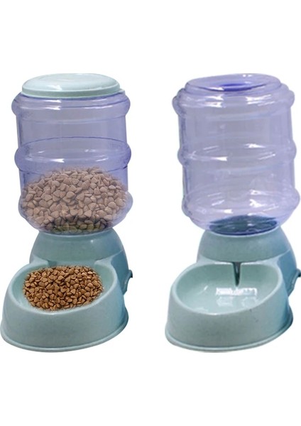 Gri Tarzı Içme Suyu Otomatik Pet Su Gıda Dispenseri 3.8l Büyük Kapasiteli Kendinden Dağıtımlı Yerçekimi Pet Besleyici Waterer Köpek Besleme Kabı Içecek Suyu (Yurt Dışından) fırsatları
