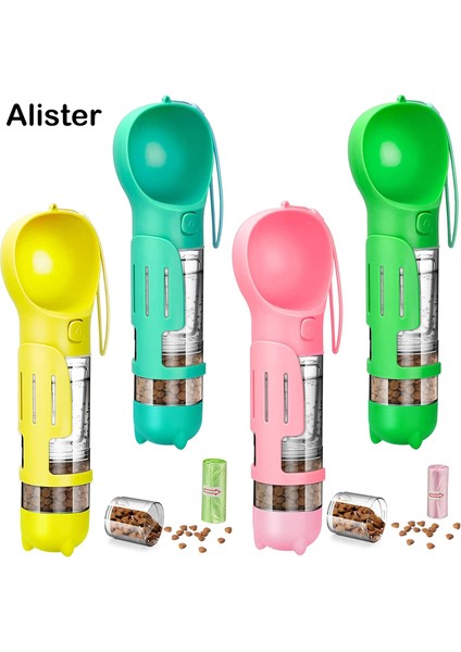 Pembe Tarzı Gıda Kutusu ile 500ML Taşınabilir Pet Köpek Su Şişeleri Tiryakisi Dispenser Seyahat Kabak Besleyici Içme ile Gıda Kase Kaka Çanta Chiens Açık Yürüyüş Için (Yurt Dışından) fiyatları