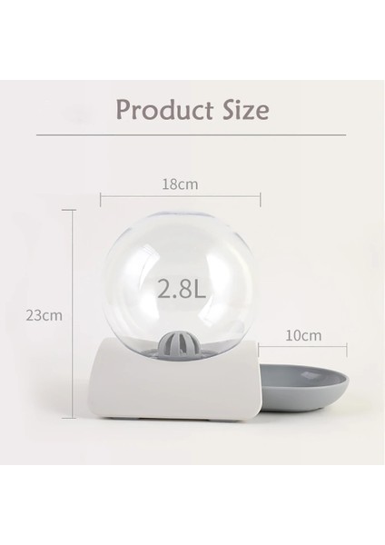 Mavi Stil 29X18X23CM Pet Su Sebili Kedi Içme Çeşmesi Otomatik Kabarcık Besleyici Köpek Waterer Kediler Büyük Yerçekimi Kaseler ve Suluklar 2.8l (Yurt Dışından) modelleri