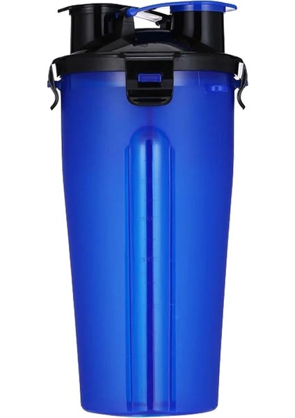Mavi Stil Seyahat Katlanır Silikon Kase Köpek Kedi Maması Su Besleyici Fincan 2 In 1 Pet Su Şişesi Dağıtıcı Köpek Kedi Içme (Yurt Dışından)