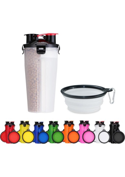 Mavi Stil Seyahat Katlanır Silikon Kase Köpek Kedi Maması Su Besleyici Fincan 2 In 1 Pet Su Şişesi Dağıtıcı Köpek Kedi Içme (Yurt Dışından) indirimleri