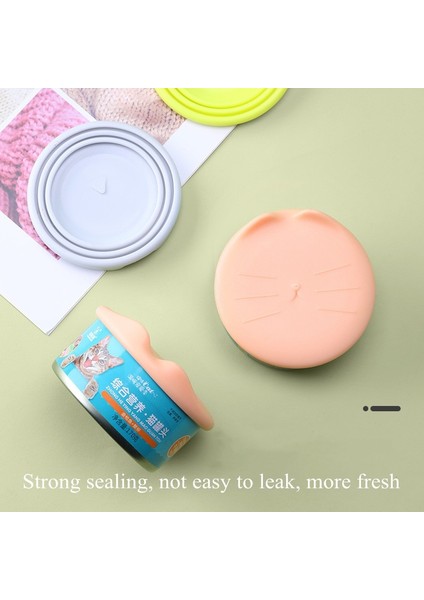 Pembe Stil Köpek Kedi Konserve Kapak Taşınabilir Silikon Yeniden Kullanılabilir Gıda Depolama Taze Tutmak Teneke Kapak Kutular Pet Malzemeleri 6.5cm 7.5cm 8.5cm Için Uygun (Yurt Dışından) fırsatları