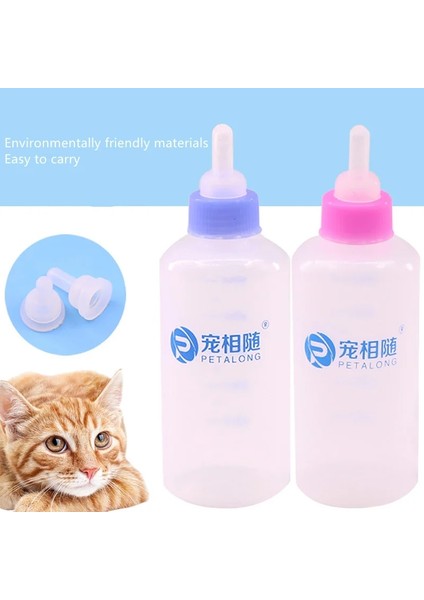 Mavi Stil 60ML Yavru Yavru Kedi Biberon Pet Köpek Kedi Bady Hemşirelik Su Süt Besleyici Yavru Şişe Kedi Yavrusu Yavru Totoro Tavşan Evcil Hayvan Malzemeleri (Yurt Dışından) fiyatları