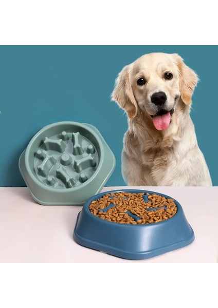 Mavi Stil Pet Plastik Yavru Kedi Yeme Çanak Kase Anti-Yutkunma Gıda Tabağı Şişe Önlemek Köpek Malzemeleri (Yurt Dışından) fiyatları