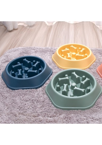 Mavi Stil Pet Plastik Yavru Kedi Yeme Çanak Kase Anti-Yutkunma Gıda Tabağı Şişe Önlemek Köpek Malzemeleri (Yurt Dışından) modelleri