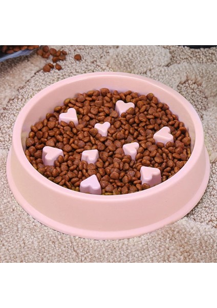 Pembe 1 Stil Resim Gösterdiği Gibi Yavaş Besleyici Köpek Kasesi Etkileşimli Aşağı Yem Yeme Büyük Yem Evcil Hayvan Şişirme Durdurma (Yurt Dışından)