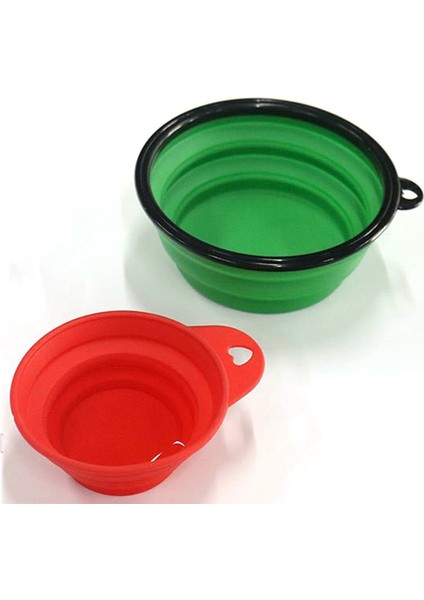 Sarı Stil S 350ML Toka Silikon Pet Köpek Kedi Besleyici Katlanabilir Suluk Hayvan Maması Besleme Kase Aksesuarları Açık Seyahat (Yurt Dışından) fırsatları