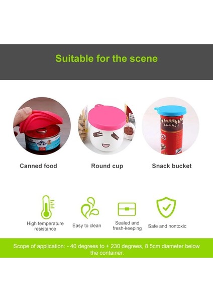 No.5 Tarzı Taşınabilir Silikon Köpek Kedi Konserve Kapak Pet Gıda Kapak Depolama Taze Tutma Kapakları Evrensel Sızdırmazlık Kapağı Konserve Kapak Mutfak Malzemeleri (Yurt Dışından) indirimleri