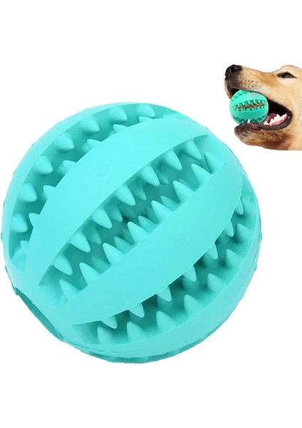 Mavi Stil 7cm Pet Köpek Tedavisi Oyuncak Topu Köpek Yavrusu Komik Yavrular Besleyiciler Diş Temiz Lastik Top Köpek Sızdıran Çiğneme Etkileşimli Oyuncaklar Köpek Yavrusu Aksesuarları (Yurt Dışından)
