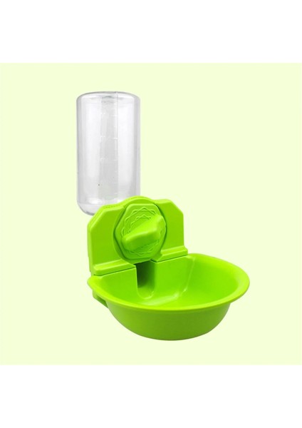 Yeşil Stil 16X11.8X17CM Pet Suluk Şişe Plastik Pet Içme Suyu Kase Dispenseri Çeşme Kafası Konteyner Dispenser Besleyici Asılı Su Isıtıcısı (Yurt Dışından)