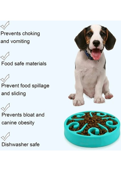 Mor Tarzı S - 20.4X20.4X3.7CM Benepaw Toksik Olmayan Eğlenceli Yavaş Besleyici Köpek Kasesi Gıda Kaymaz Pet Yemek Yavaş Besleme Kasesi Labirent Büyük (Yurt Dışından) fiyatları