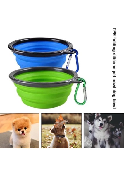 ml Köpek Pet Tokalı Katlanabilir Silikon Kase Açık Seyahat Taşınabilir Köpek Maması Su Kabı Besleyici Çanak Kase (Yurt Dışından) modelleri