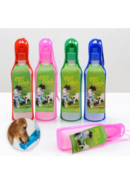 Kırmızı Stil 250 ml ml Pet Köpek Su Şişesi Plastik Taşınabilir Su Şişesi Yaz Evcil Açık Seyahat Içme Suyu Besleyici Kase Evcil Hayvan Malzemeleri (Yurt Dışından) fırsatları