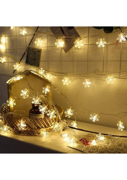 Dekoratif Yıldız Led Dizeleri 10 Metre Fişli Led Aydınlatma