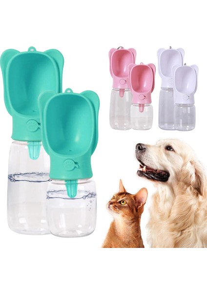 Yeşil Stil 550ML Sıcak Taşınabilir Köpek Su Şişesi Kase Waterer Pet Köpek Tiryakisi Besleyici Seyahat Yavrusu Içme Kaseler Açık Dağıtıcı Aksesuarları (Yurt Dışından) modelleri
