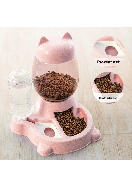 Gri Tarzı 2 L Otomatik Pet Köpek Kedi Besleyici Kase Köpekler Için Içme Suyu 528ML Şişe Yavru Kedi Kaseleri Köpek Maması Besleme Kabı (Yurt Dışından) fırsatları