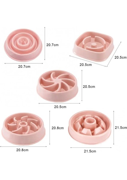 Pembe 1 Stil Köpek Yavaş Gıda Dayanıklı Kase Çevre Dostu Pp Sızdırmaz Besleyici Evcil Hayvan Malzemeleri Mavi Gıda Aperatif Büyük Kapasiteli Saklama Kutusu (Yurt Dışından) fırsatları