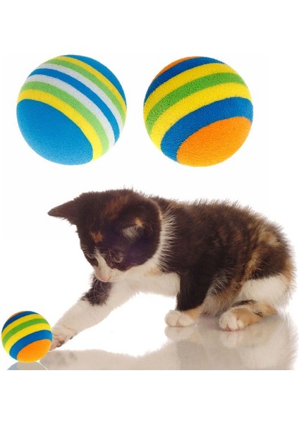 Turuncu Tarzı Et Gökkuşağı Topu Pet Oyuncaklar Eva Yumuşak Etkileşimli Köpek Yavrusu Yavru Kedi Oyna Komik Renkli Hediyeler Çiğneme Topları Evcil Hayvan Ürünleri (Yurt Dışından)